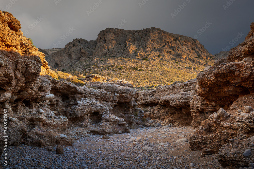 Mountains near Goudouras village in southern Crete. Mountains near Goudouras village in southern Crete.