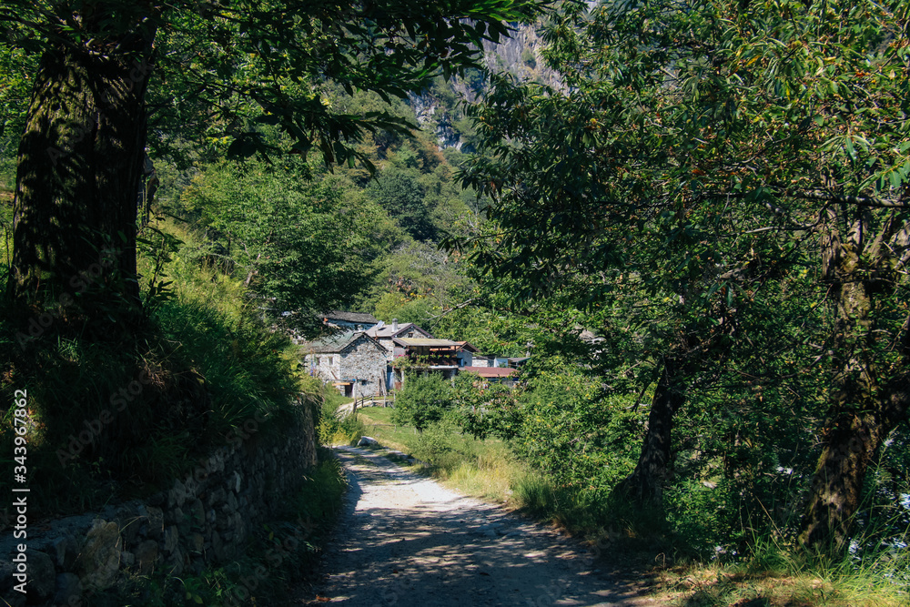 little village in italy near lake como with old stone houses little village in italy near lake como with old stone houses