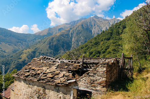 abandoned house we found during a hike at lake como italy