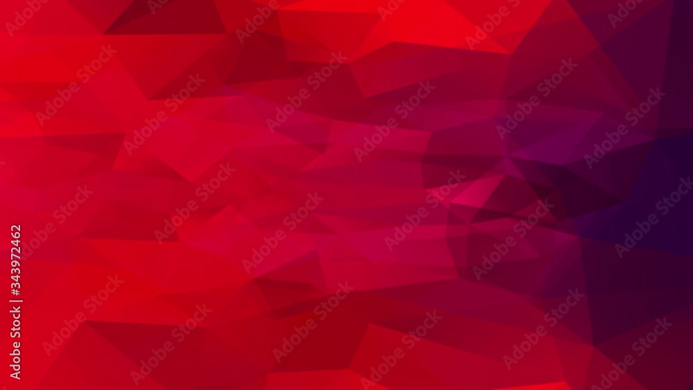 Immersive Zoom Effect Of Abstract Plan With Bloody Red Tones Created With Geometrical Triangles Located Indistinctly In The Central Of The Image