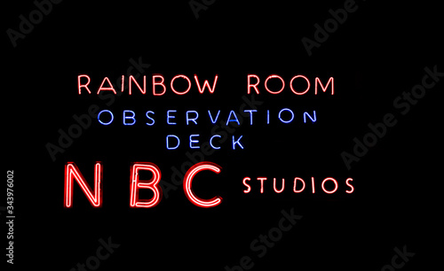 New york neon lettering