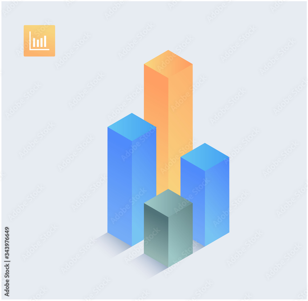Infographics isometric Graphics elements. Line diagramm icons vector illustrations. Chart symbol Infographics isometric Graphics elements. Line diagramm icons vector illustrations. Chart symbol