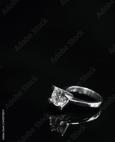 Close up of diamond ring / engagement ring