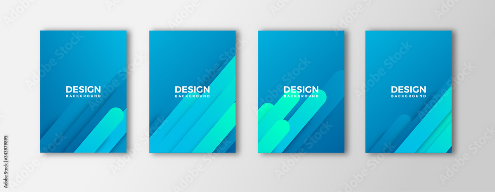 Minimal covers design, geometric blue gradient shape composition. Minimal covers design, geometric blue gradient shape composition.
