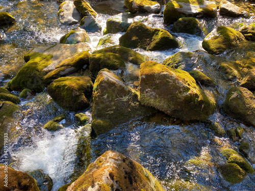 The alpine river Rümlig (Ruemlig or Rumlig) in the subalpine Eigental valley, Eigenthal - Canton of Lucerne, Switzerland (Kanton Luzern, Schweiz) photo