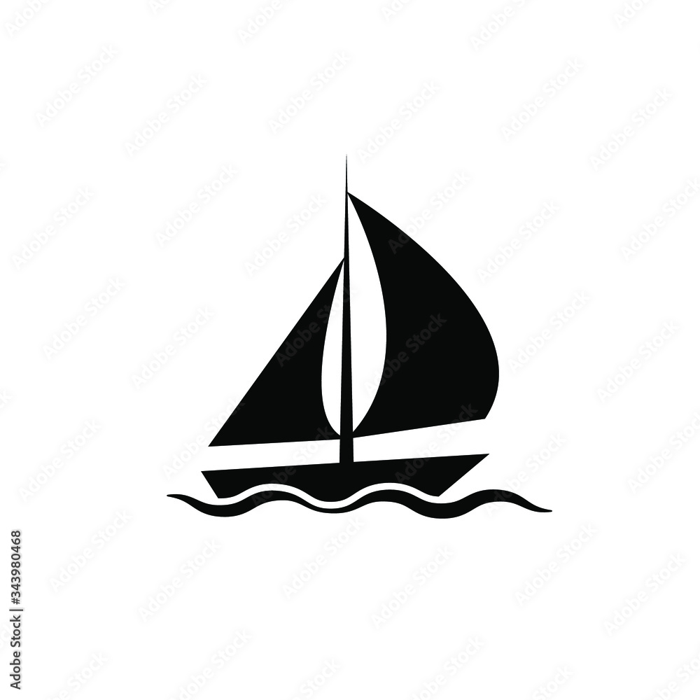 Yacht icon template