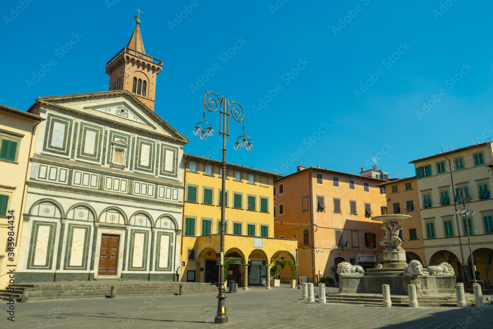 Fototapeta premium Church of S, Andrea in town center of Empoli, Italy