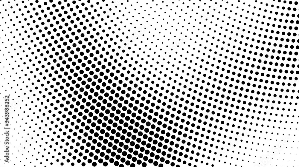 Abstract halftone background. Futuristic grunge pattern, circle of dots. Vector art texture for printing on posters, packages, wrapping paper