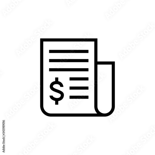 Assets icon in linear, lineout icon style isolated on white background