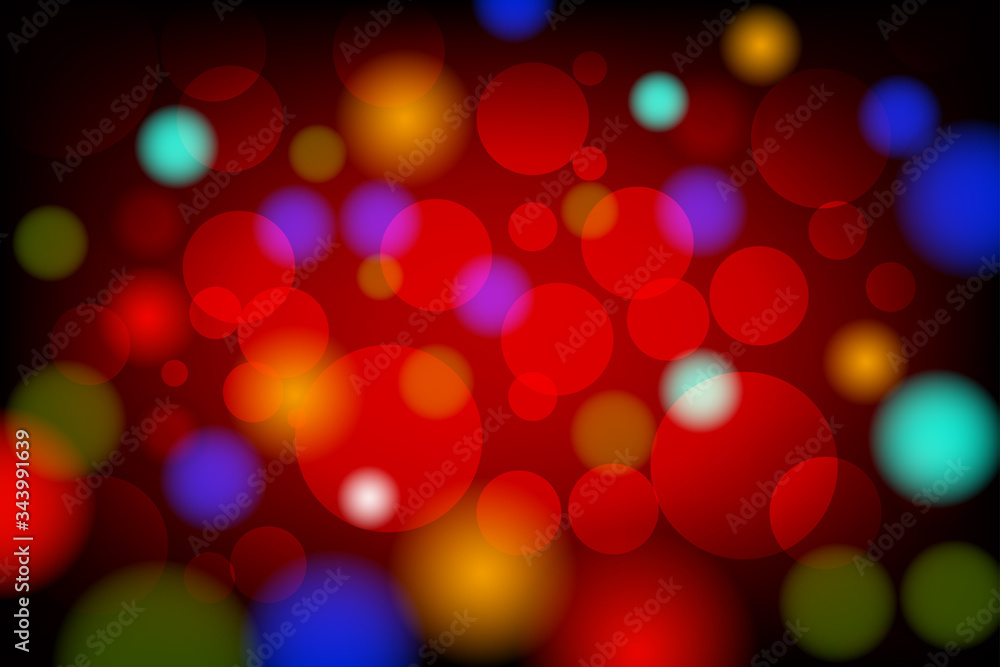 Fototapeta premium Colorful bokeh graphic vector