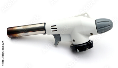 Gas burner isolated on a white background, gas torch