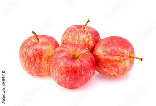 Gala apples isolate on white background