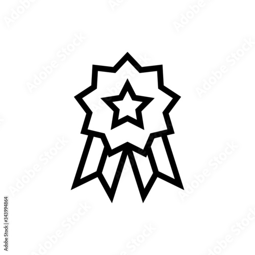 Best seller vector icon in linear, outline style isolated on white background