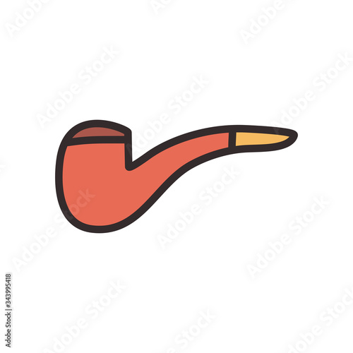 Pipe flat style icon vector design