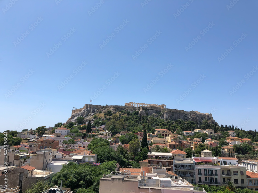 The Acropolis of Athens, Greece at Noon