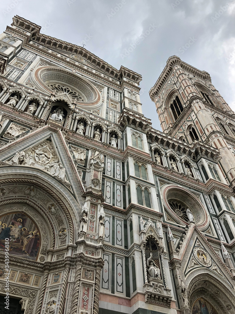 Piazza del Duomo in Florence, Italy Towering Above