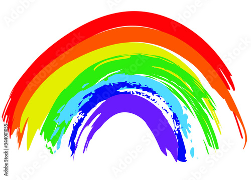 Illustrative rainbow vector