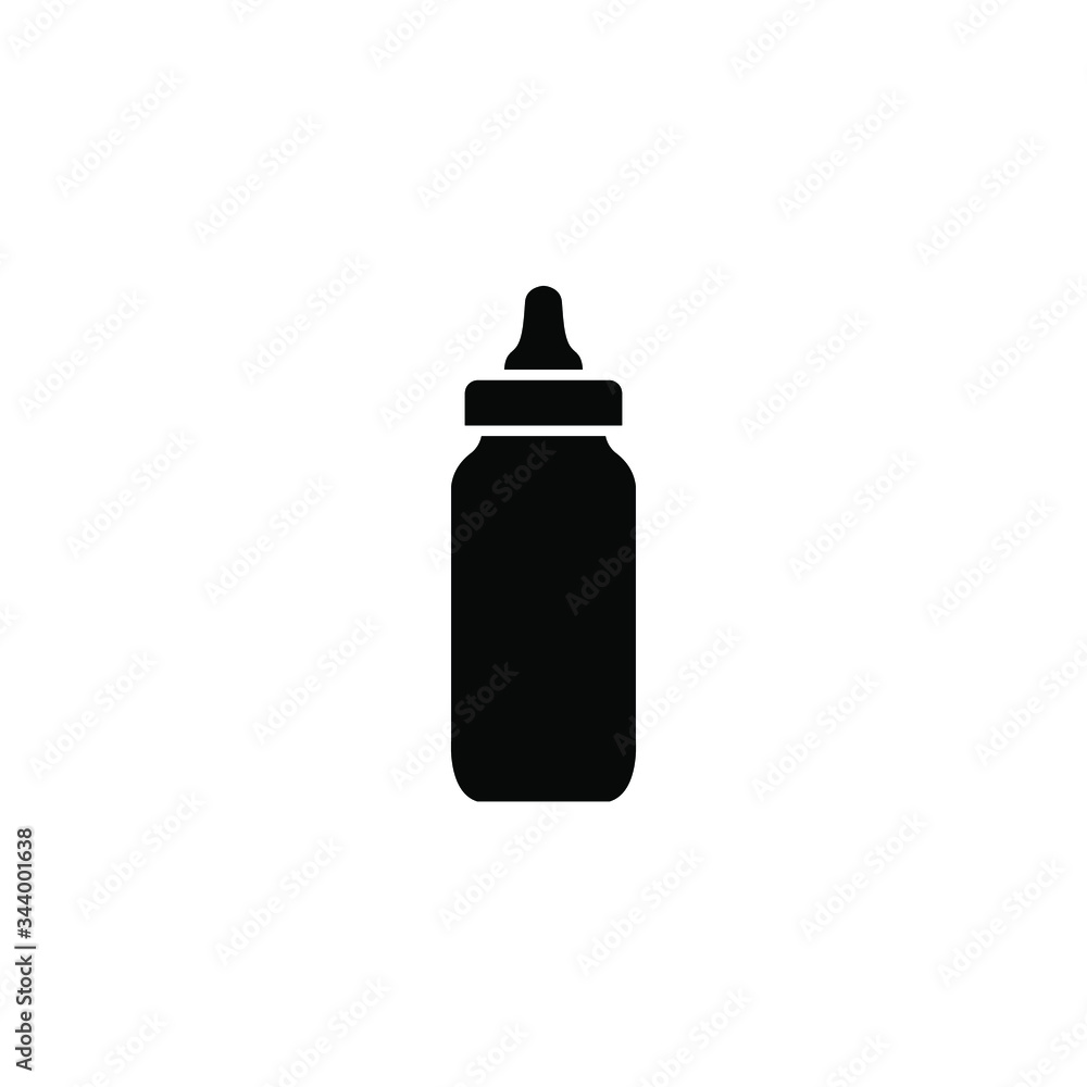 Milk bottle icon template Milk bottle icon template