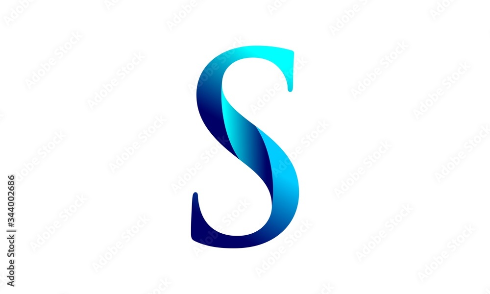 Abstract S symbol vector logo