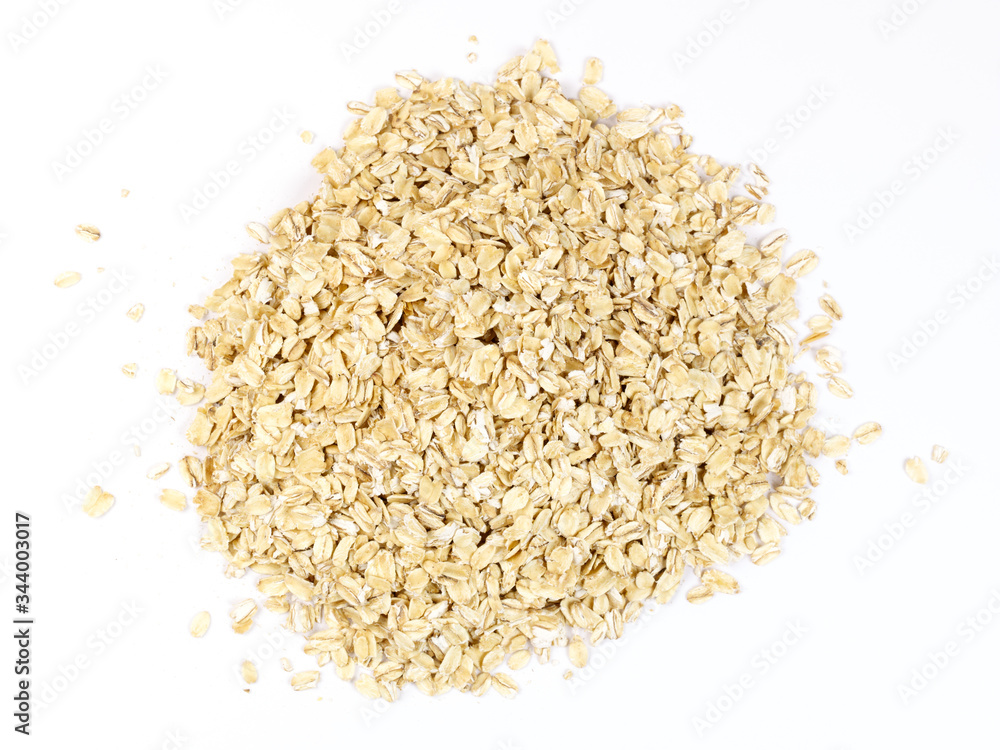 oat flakes in glass jar oat flakes in glass jar