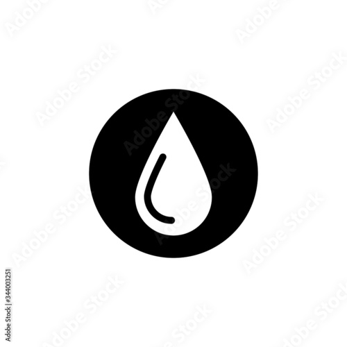 Blood icon vector in black flat shape design isolated on white background, Vector icon eps 10