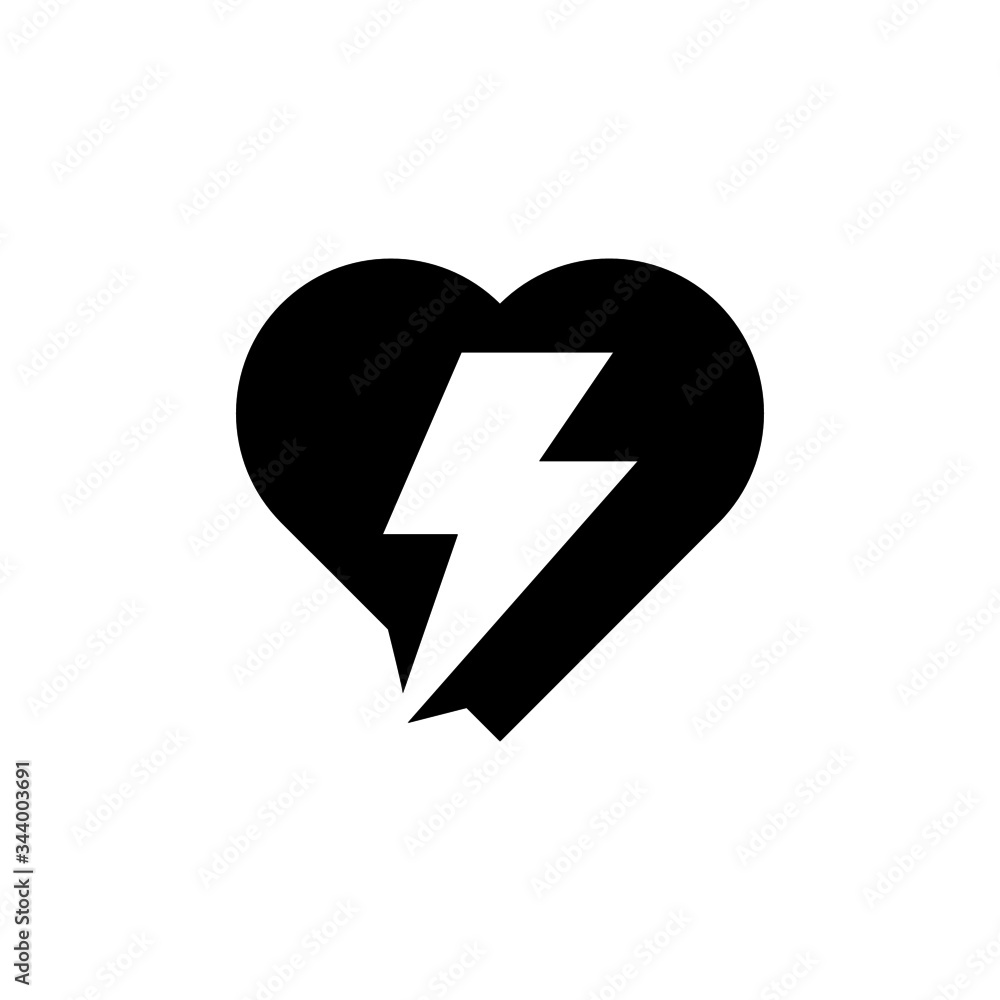 Defibrillator icon vector in black flat shape design isolated on white background, Vector icon eps 10 Defibrillator icon vector in black flat shape design isolated on white background, Vector icon eps 10