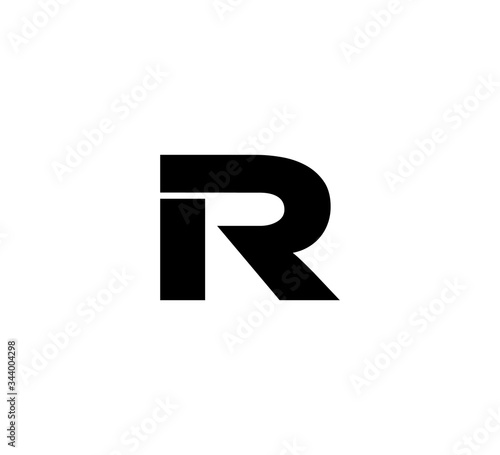 Initial 2 letter Logo Modern Simple Black IR
