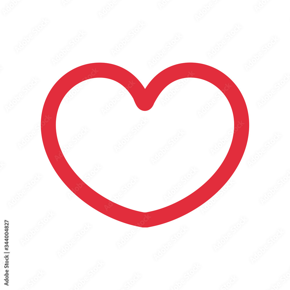 Heart flat style icon vector design