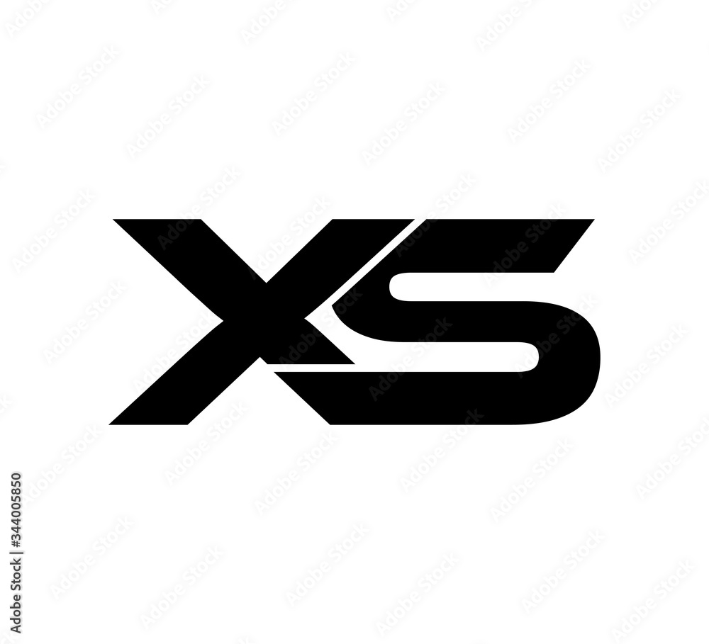Initial 2 letter Logo Modern Simple Black XS Initial 2 letter Logo Modern Simple Black XS