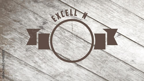 Element Spinning Around Y Axis Of Caffeine Packaging Design With A Oval Mark Surrounding A Warm Mug With Vapour Coming Out Drawn Above A Wooden Floor