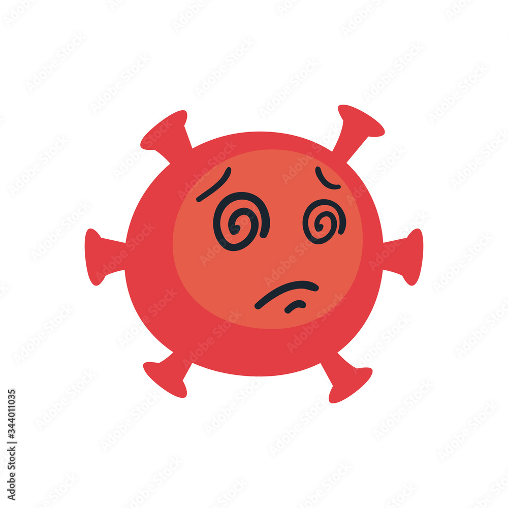 sad emoji covid 19 virus flat style icon vector design sad emoji covid 19 virus flat style icon vector design