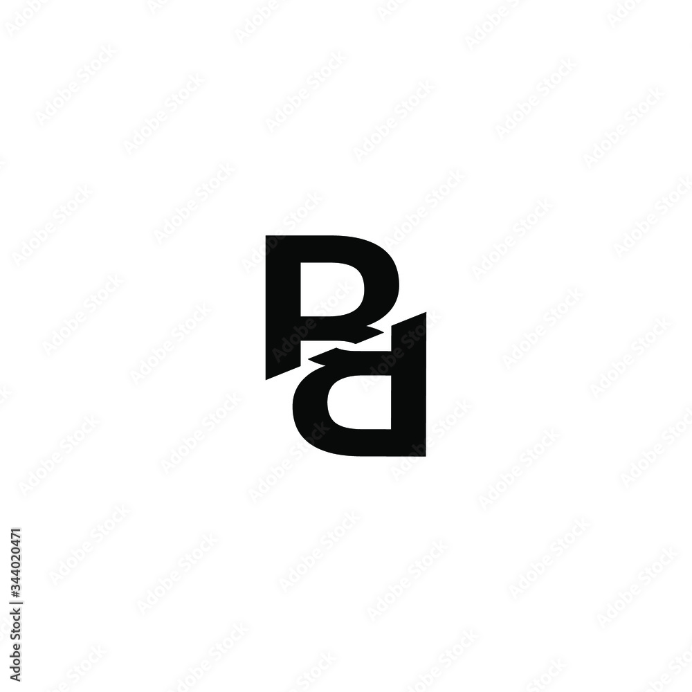 Obraz premium rd letter vector logo