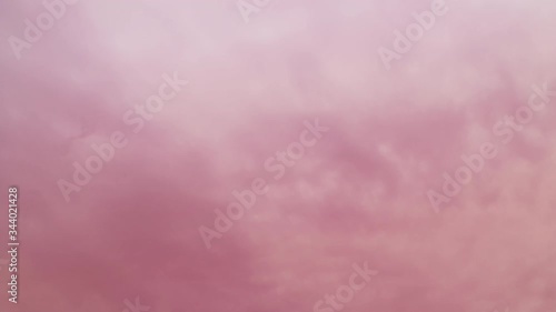 cloud smoke pink colored loop dreamy background 
