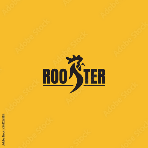 Rooster Logo Icon Vector Template Design Illustration
