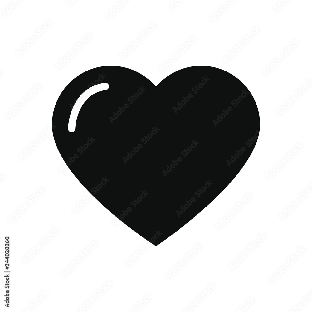 smartphone app buttons concept, heart icon, silhouette style smartphone app buttons concept, heart icon, silhouette style