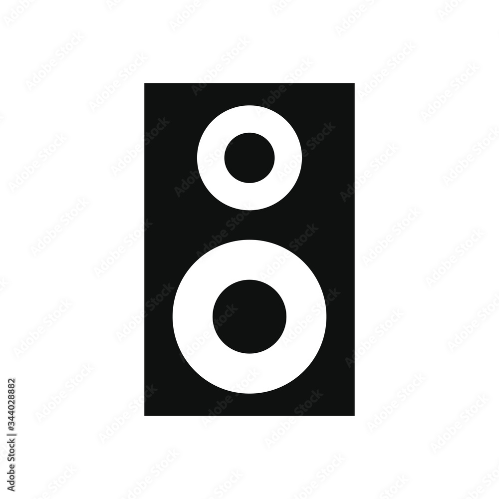 stereo buffer icon, silhouette style stereo buffer icon, silhouette style