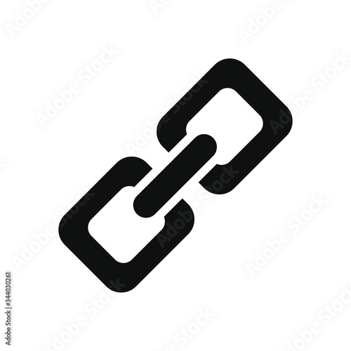 smartphone app buttons concept, link icon, silhouette style