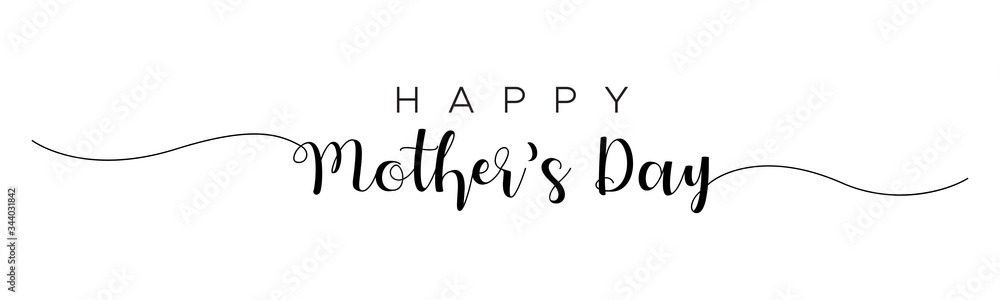 HAPPY MOTHER'S DAY lettering calligraphy banner vector HAPPY MOTHER'S DAY lettering calligraphy banner vector
