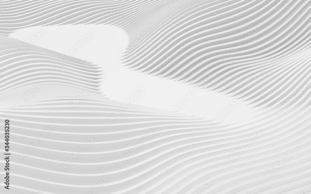 Abstract Curved Shapes. White Circular Background. Abstract Curved Shapes. White Circular Background.