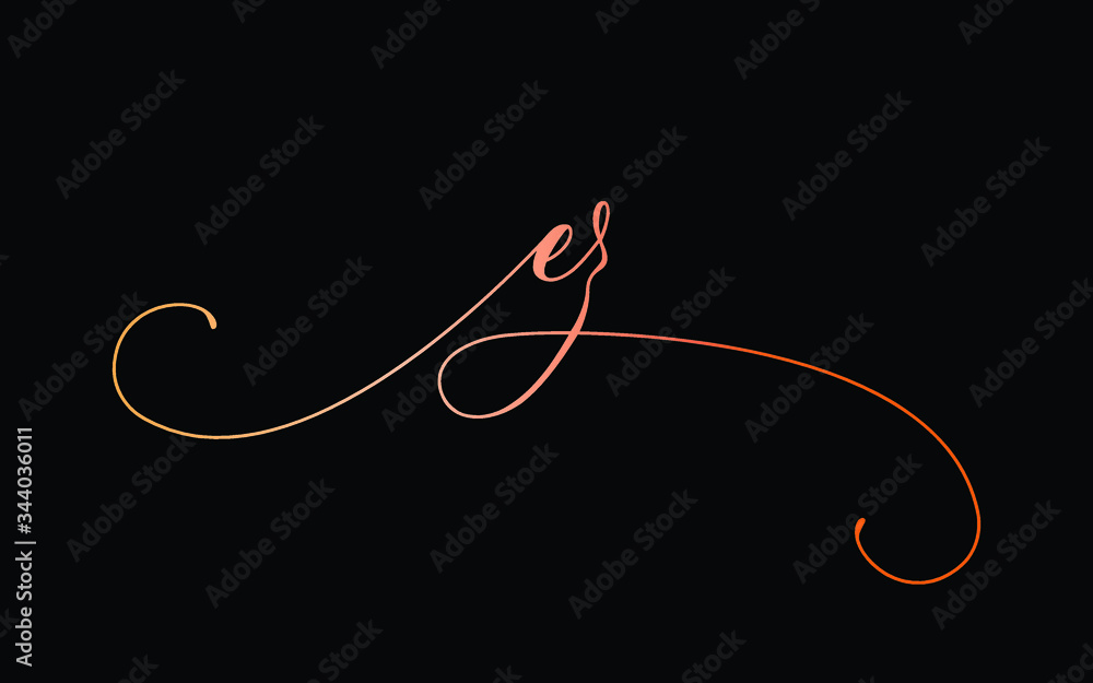 ez or e, z Lowercase Cursive Letter Initial Logo Design, Vector Template ez or e, z Lowercase Cursive Letter Initial Logo Design, Vector Template