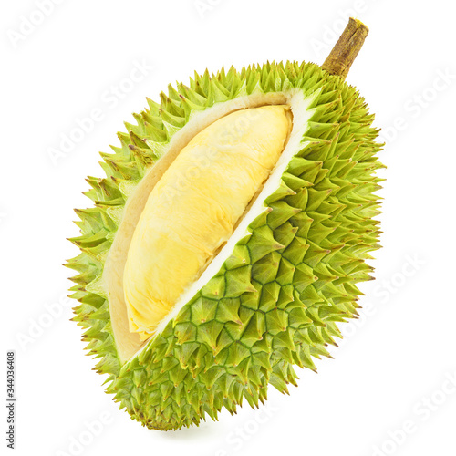Thailand durian isolated on white background.