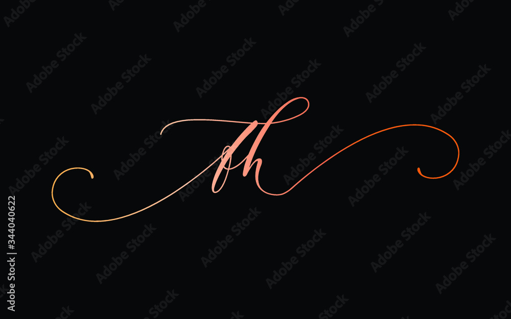 fh or f, h Lowercase Cursive Letter Initial Logo Design, Vector Template fh or f, h Lowercase Cursive Letter Initial Logo Design, Vector Template