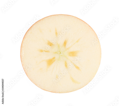 Fresh XinJiang Aksu apple isolated on white background.
