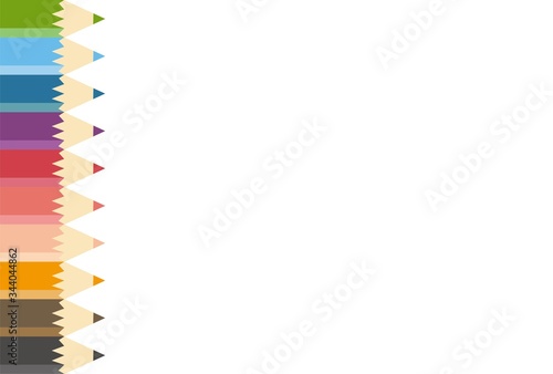 色鉛筆のイラストのフレーム