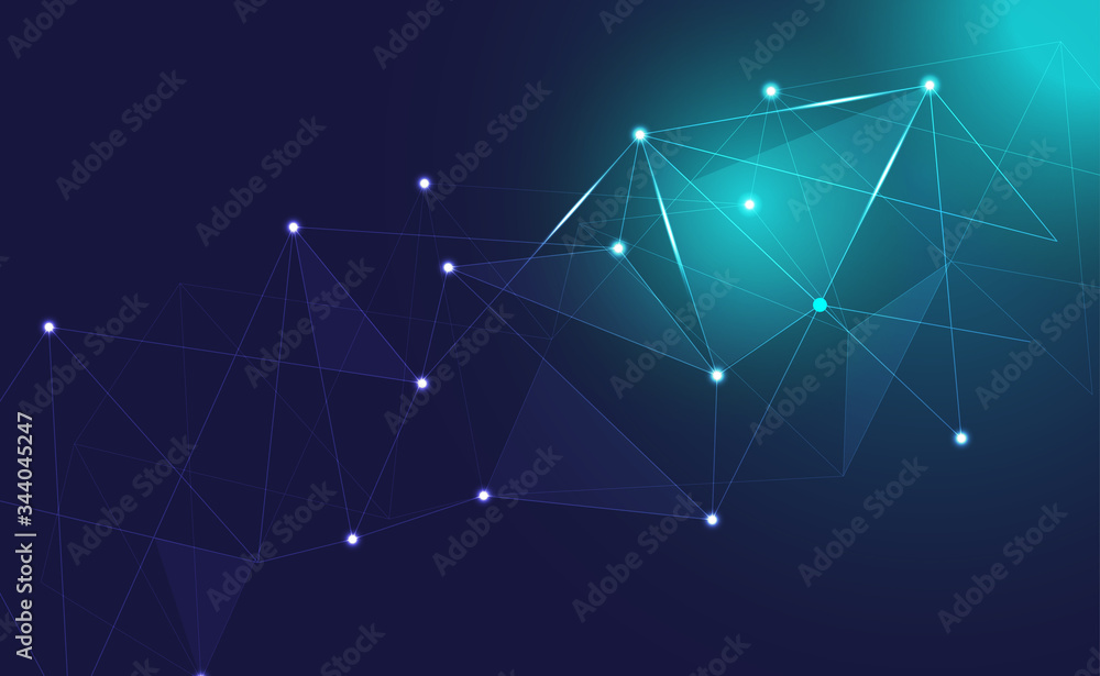 Internet connection, with neon effect, technology background. digital science technology concept. Digital technology backdrop. Vector illustration