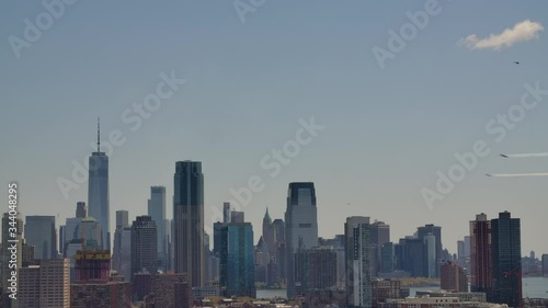 Blue Angels fly high over NYC and NJ as they honor the Healthcare workers and Essential workers as they serve our country during this Covid19 Pandemic.
 photo