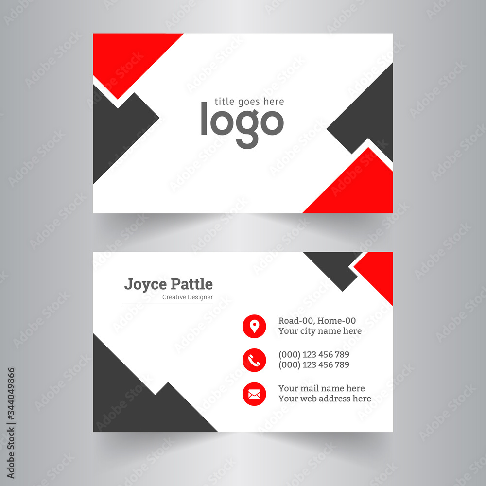 Abstract business card template Design.
Abstract business card template Design.