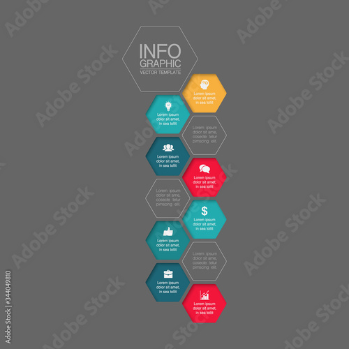 Vector iInfographic template for business, presentations, web design.
