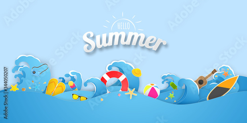 Summer swim ring greeting background. Celebration Vector illustration. poster, banner vector illustration and design for poster card,