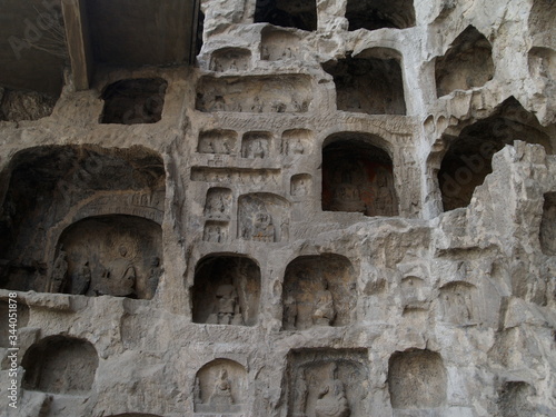 Ancient Buddhist Reliefs, Longmen Caves, Henan Province, China